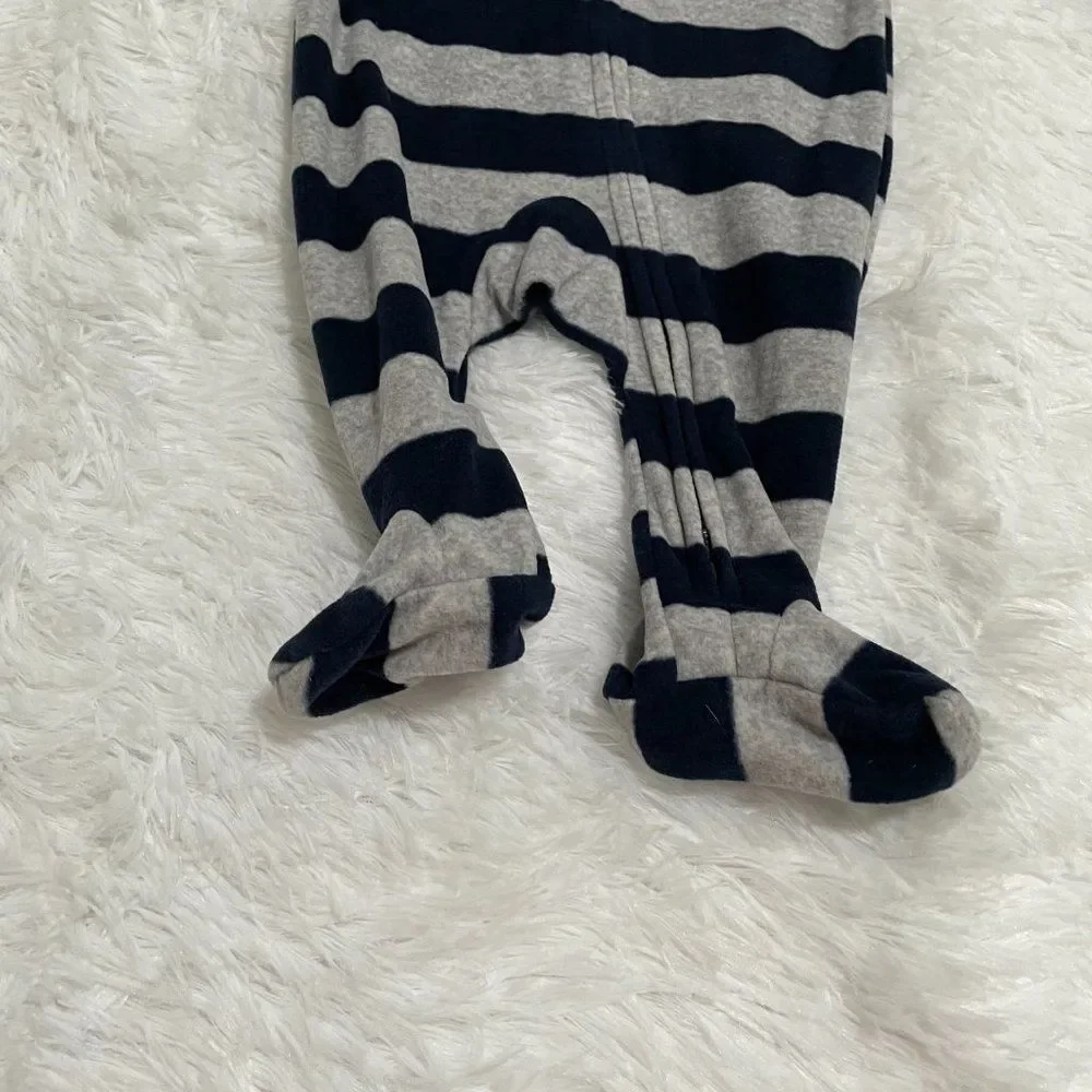 3/$10 Baby Carter's Black Striped Onesie Size 3 Months